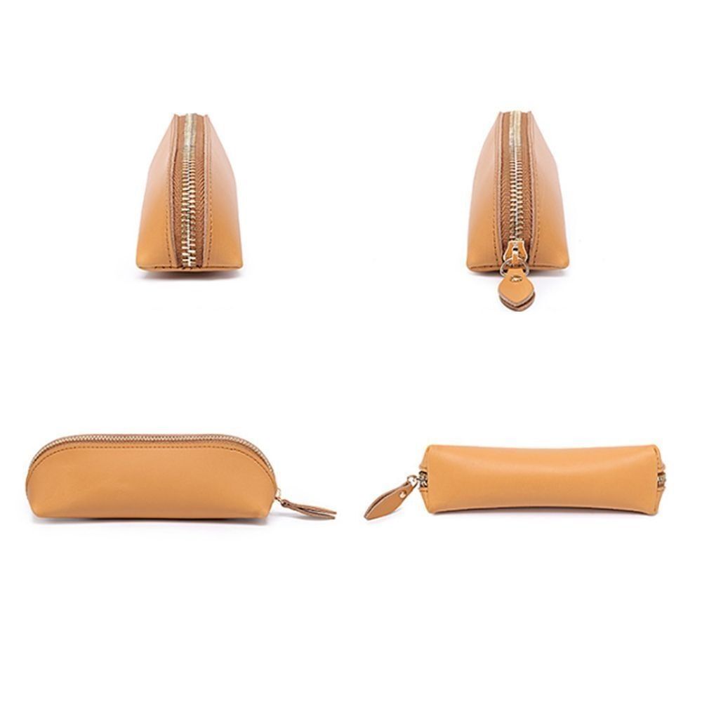 Leather Pen Bag Large Capacity Stationery Organizer NEW Pen Box