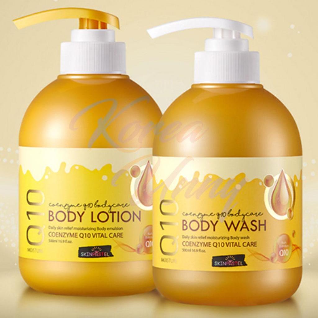 SKINPASTEL MOISTURE Q10 BODY LOTION/WASH 500ml