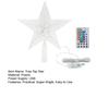 Рождественская звезда-верхушка для елки с несколькими режимами освещения, пульт дистанционного управления, питание от USB, 3D-украшение для верхушки елки в виде звезды