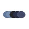 Premium Quality Denim Iron on Jean Patches No-Sew Shades of Blue Black 25 Pieces Assorted Cotton Jeans Repair Kit