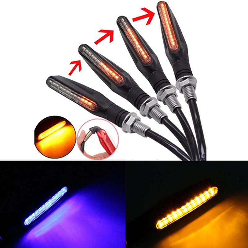 1шт универсальный плавный мотоцикл светодиодный индикатор указателя поворота