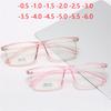 0 -0.5 -1 -1.5 -2 -2.5 To -6.0 Square Minus Prescription Eyeglasses Women Men Vintage Big Frame Optical Myopia Glasses