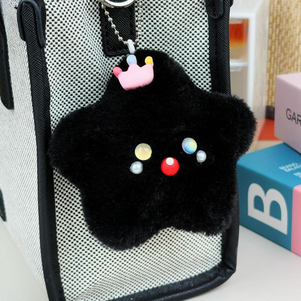 Звезда Пищалка Подвеска: Милый плюшевый брелок-подвеска, Идеально подходит для подарков и промо-акций на уличных прилавках