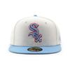 [New Era] Cap 59FIFTY Chicago White Sox MLB FITTED CAP CHICAGO WHITE SOX Chrome White 5950 Hat Size 7-78 [Used]