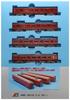 Micro Ace N Gauge Kintetsu 8810 Series Solid Red Set A8060 Железнодорожная модель поезда 4-вагонный
