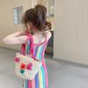 Modern Children's Casual Handbag Handwoven Straw Bag Available In Multiple Colors