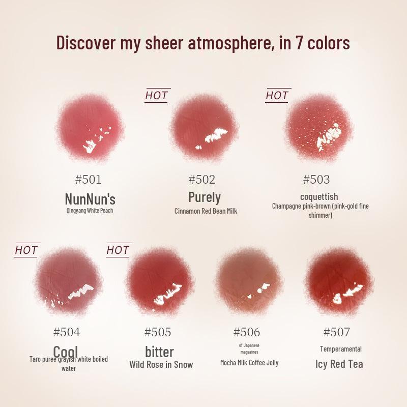 Gogotales Gogo Dance Прозрачный блеск для губ - Увлажняющий, Зеркальный блеск, Сладкий финиш