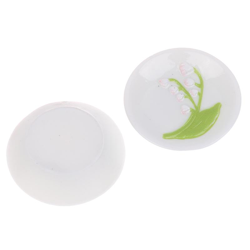 5 шт. 1:12 кукольных домиков, имитация миниатюрных тарелок с рельефным рисунком тюльпана, модель кукольного домика, украшение для кухни, аксессуары для кукольного дома