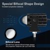 2PCS Dual Color Car Driving Fog Light Universal LED Motorcycle Headlight Spotlight Lamp Mini Projector Lens Auxiliary