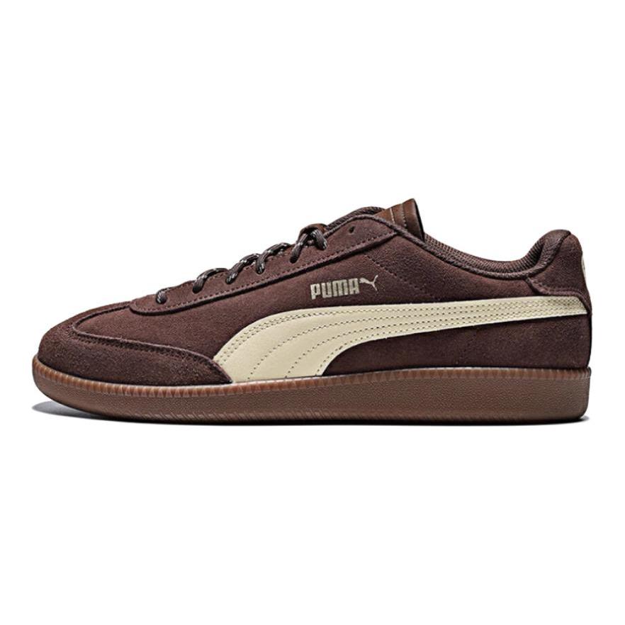 Puma 9-T Замшевые Удобные Универсальные Низкие Повседневные Кроссовки Унисекс Коричневый 406756-01