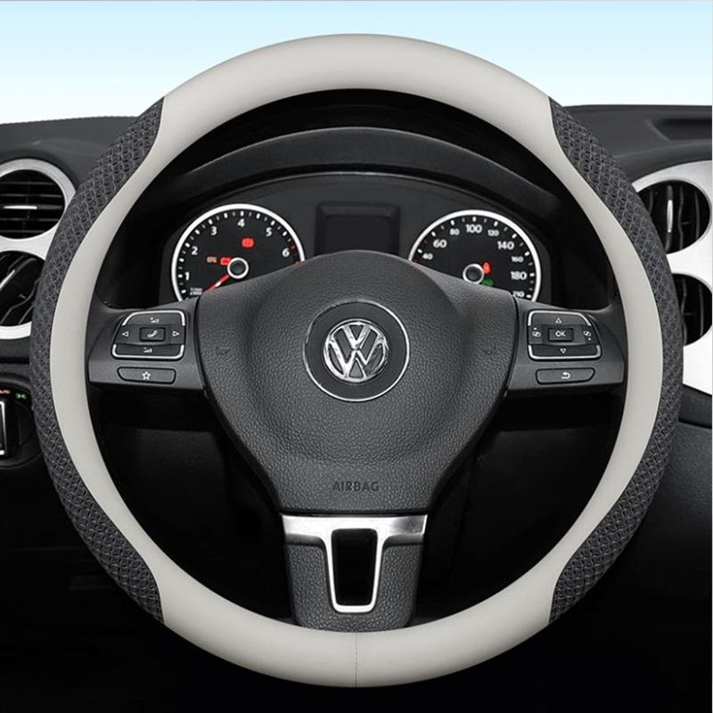 Для Volkswagen VW ID3 ID4 ID5 ID6 MK7 MK8 Автомобильная Накладка на Руль 5 Цветов Замша Кожа Аксессуары для 4 Сезонов 2016-2024
