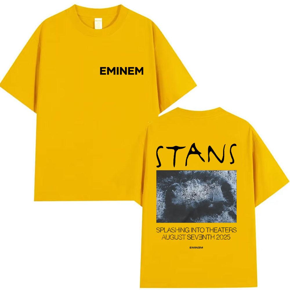 Rapper Eminem Stans Album 2025 Graphic T Shirt Mens Hip Hop Vintage Short Sleeve Tshirts Unisex Loose Gothic Clothing Tshirt