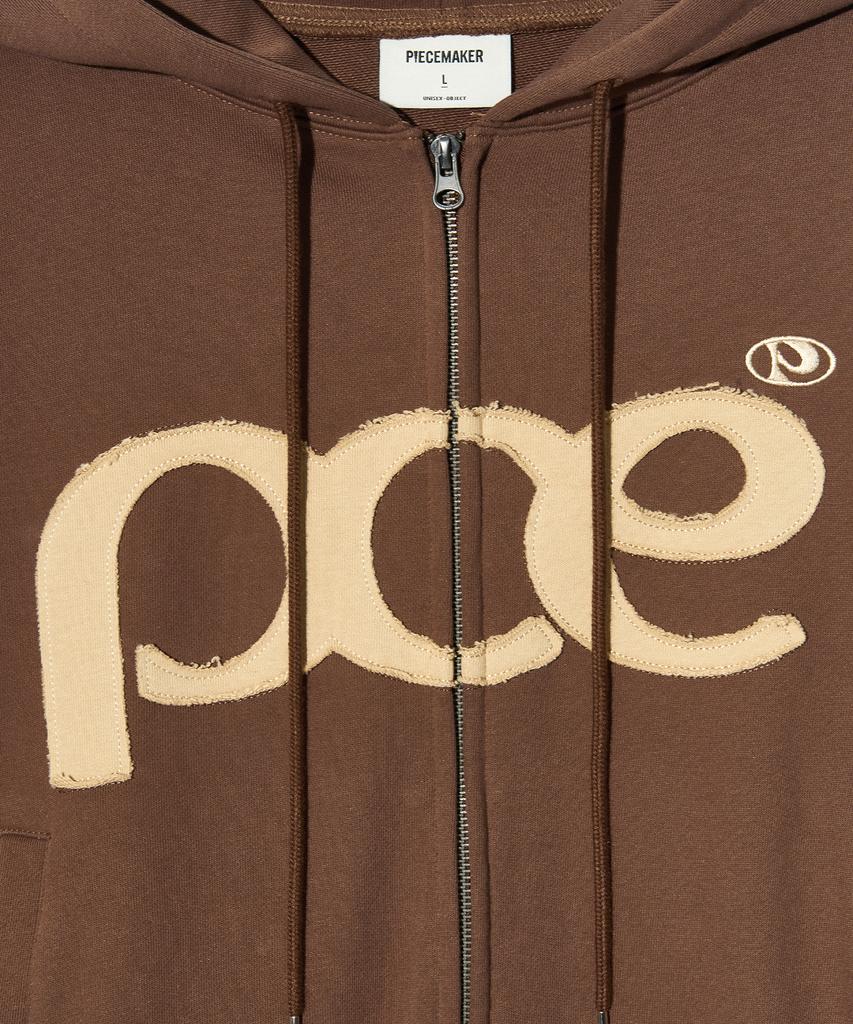 Peace Maker [2 типа] Толстовка на молнии с аппликацией Pce (коричневый)