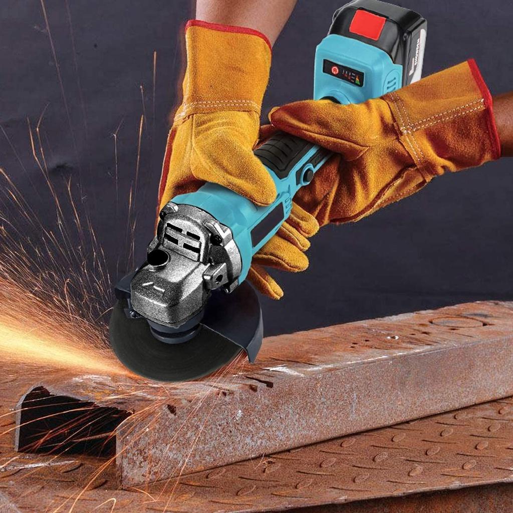 100/125 мм Аккумуляторная угловая шлифовальная машина для полировки, электроинструменты 21000RMP, аккумуляторная электрическая шлифовальная машина для резки