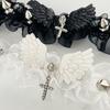 Lace Lace Necklace Solid Color Gothic Jewelry Ribbon Bow Y2K Necklace  Sweet Lolita
