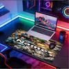 Custom Name Personalized Saint Seiya Pattern Mousepad, Laptop PC Desk Mat, Decorative Desk Mat for Home Keyboard Pad Gift