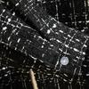 Осень и Зима Мужская Мода Красивый Стиль Маленького Аромата Мужская Куртка Рубашка Длинный Рукав Свободная Клетчатая Рубашка Повседневная Куртка