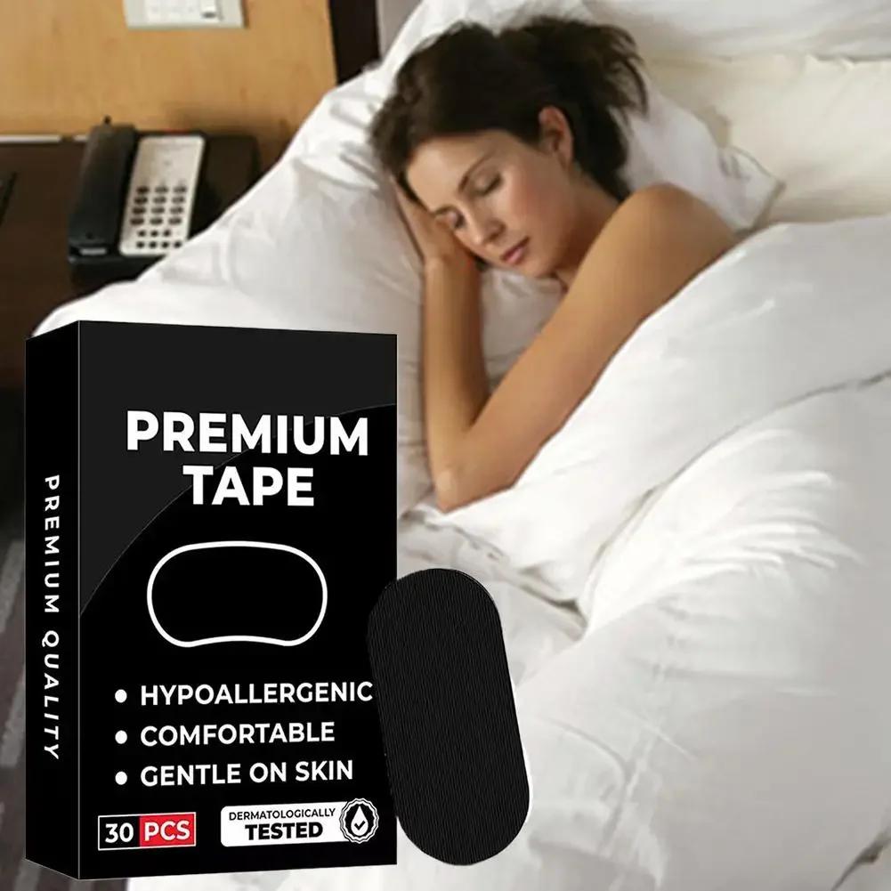 Closed Mouth Sleep Elastic Tape Stop Snoring Sleep Glue Tape Sleep Open Mouth Breath Correction Health Care Reduce Nasal Strips