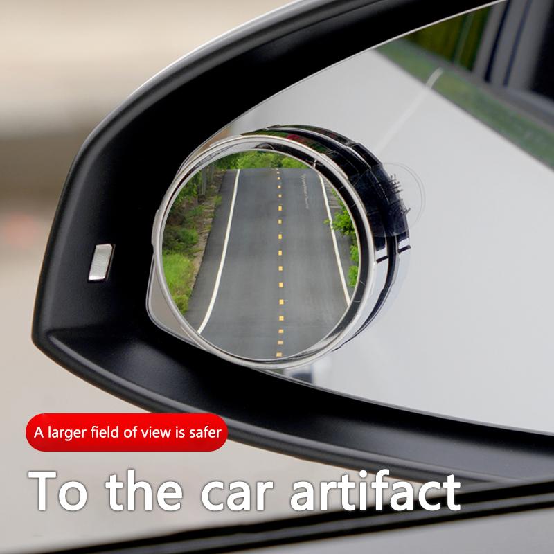 WRSP5 2Pcs Round Frame Convex Blind Spot Mirror Wide-angle Adjustable Rearview Mirror For Lexus ES RX NX LS UX LM LX GX LC RZ IS CT GS