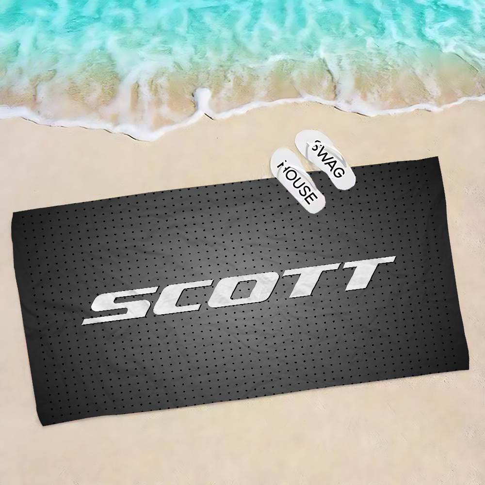 S-Scott Bike logo Microfiber Beach Towel Absorbent Quick dry Soft Yoga Swimming Resort Mountain Climbing Towel
