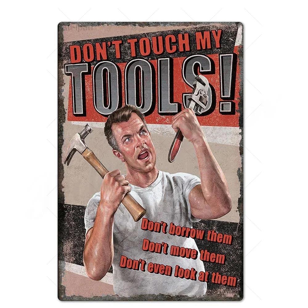 Винтажная металлическая жестяная табличка Ретро настенный декор Постер для гаража, автозаправки, автомастерской Идеальный акцент для домашнего декора