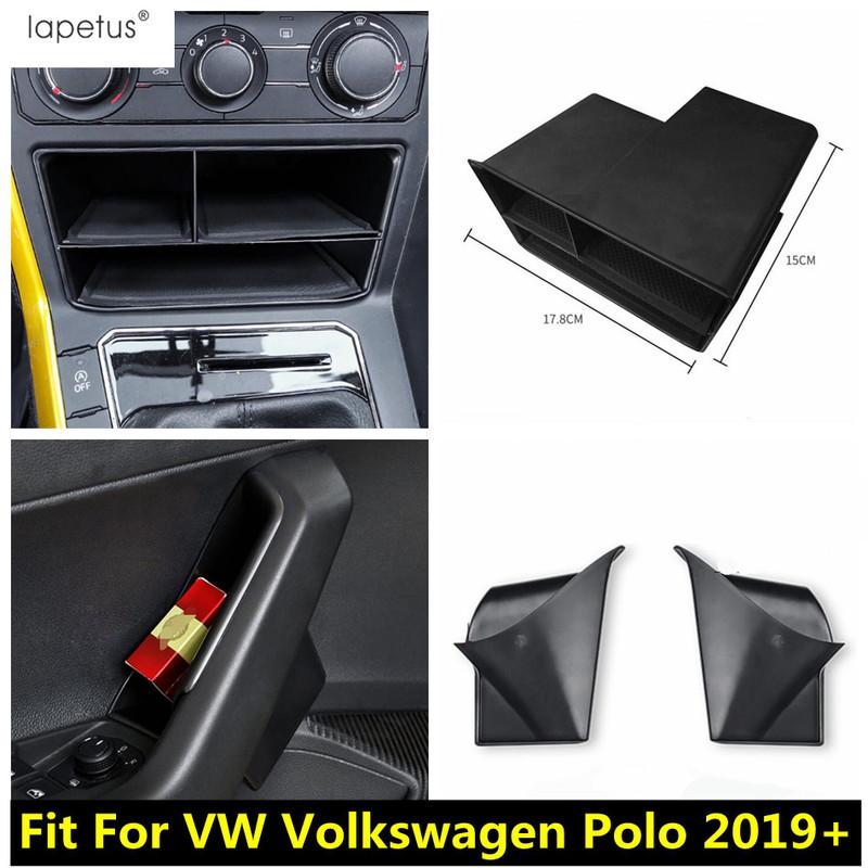 Central Console Container Armrest Storage Box Glove Phone Holder Tray Interior Accessories For VW Volkswagen Polo -