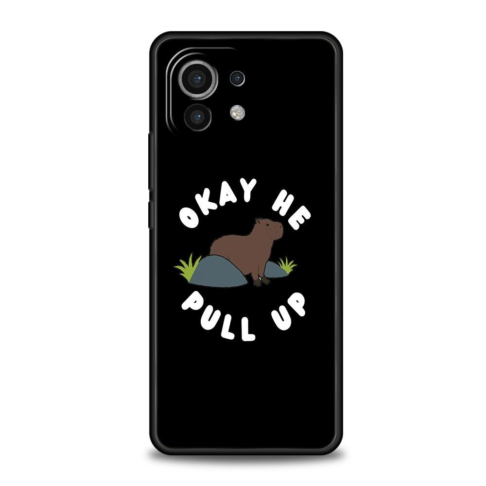 Cute Cartoon Capybara Luxury Phone Case For Xiaomi 12T Pro 12 13 11 Ultra Mi Note 10 Lite 10T 5G 11X Pro 11T 9T Soft Cover Coque