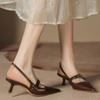 H968-2 Women's Shoes, High Heels, High Sense, Not Tired Feet, Daily Wear, Pointed Head, Thin Heel, Bag Head, Single Shoes with Skirt Women's Shoes