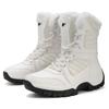 Winter Women White Warm Snow Boots Fleece Ankle Boots Plus Size  36-46 Non-slip Work Boots Hiking Boots