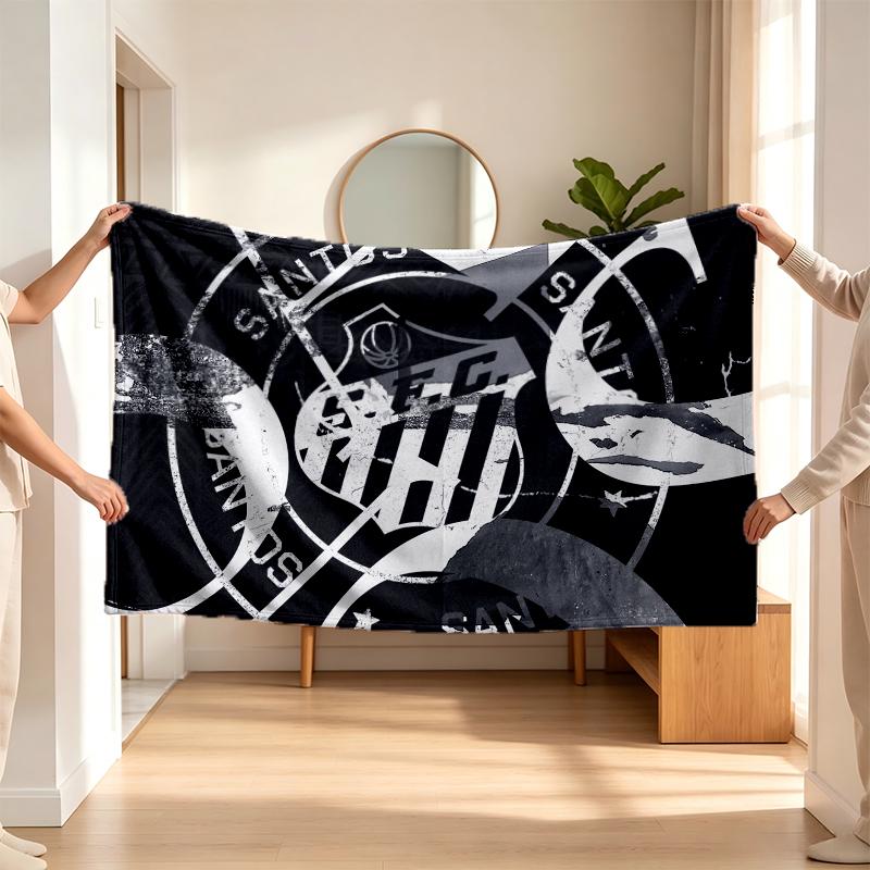 Santos (1) Flannel blanket a soft accent for the bedroom and living room and a cozy home gift