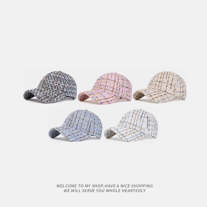 Осенне-зимняя бейсболка женская вязаная шапка