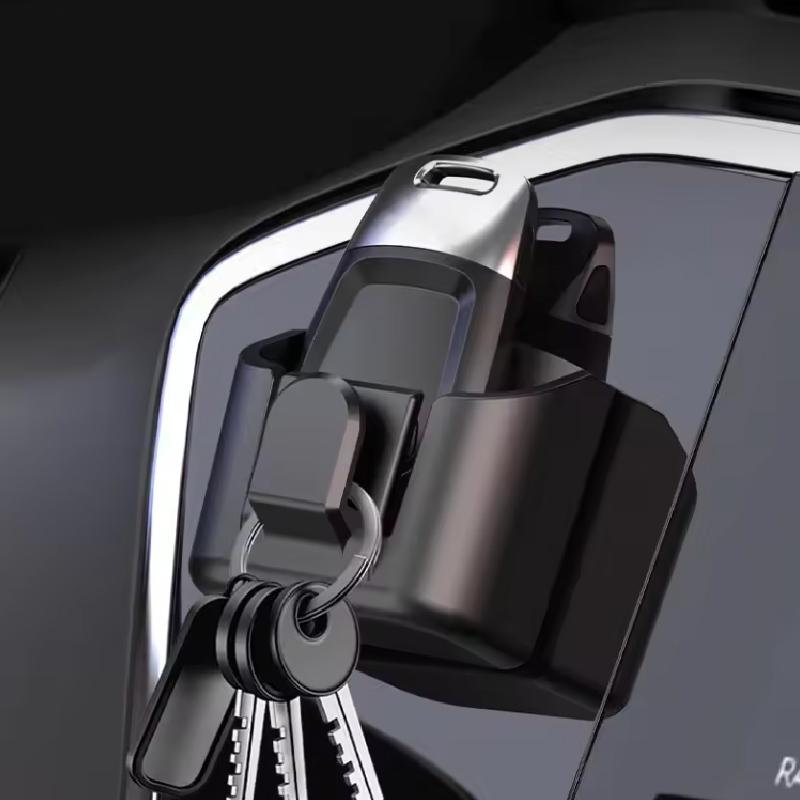 Universal Fit Car Key Holder Clip Dashboard Organizer Adhesive Mount Interior Storage Box Key Rack for Cards & Keys