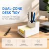 3D Printed Striped Pen Holder Plastic Desktop Storage Rack Business Card Box  School