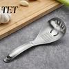 Compact Garlic Ginger Mincer Stainless Steel Slotted Spoon with Bottle Opener & Grater, Fine Tooth Multi Purpose Vegetable Grinder Manual for