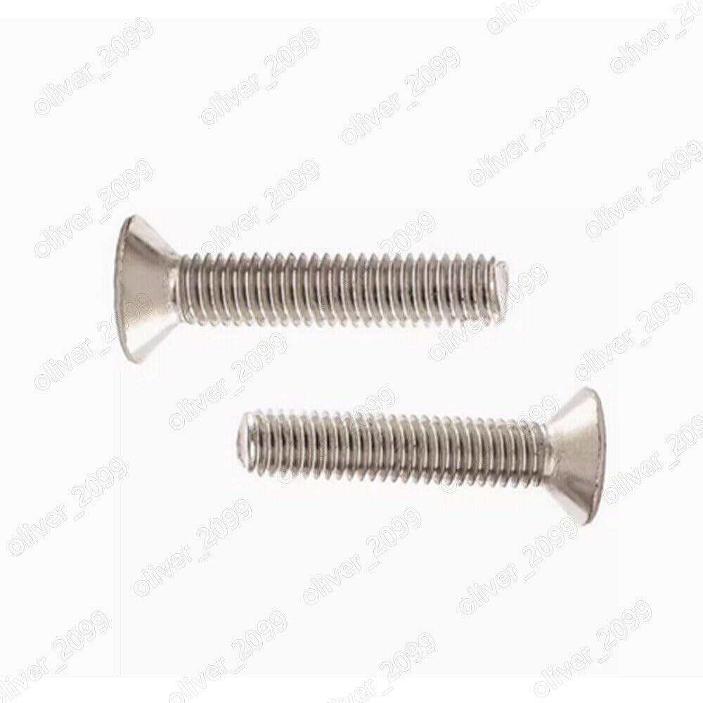 M7-1.0 nickel-plated 12.9 grade steel hexagonal countersunk head bolts M7-1.0 60mm 10 pieces
