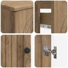 3 Piece Bathroom Cabinet System ALKMAAR Artisan Oak