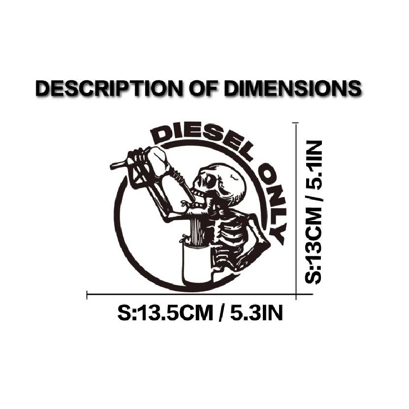 Pickup truck 4X4 off-road truck skull gasoline cap stickers, decorative car stickers personalized customization wholesale