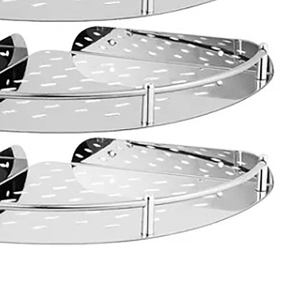 4 Pcs Corner Shower Shelf Stainless Steel Strong Load Bearing Space Saving Wall Mounted Bathroom