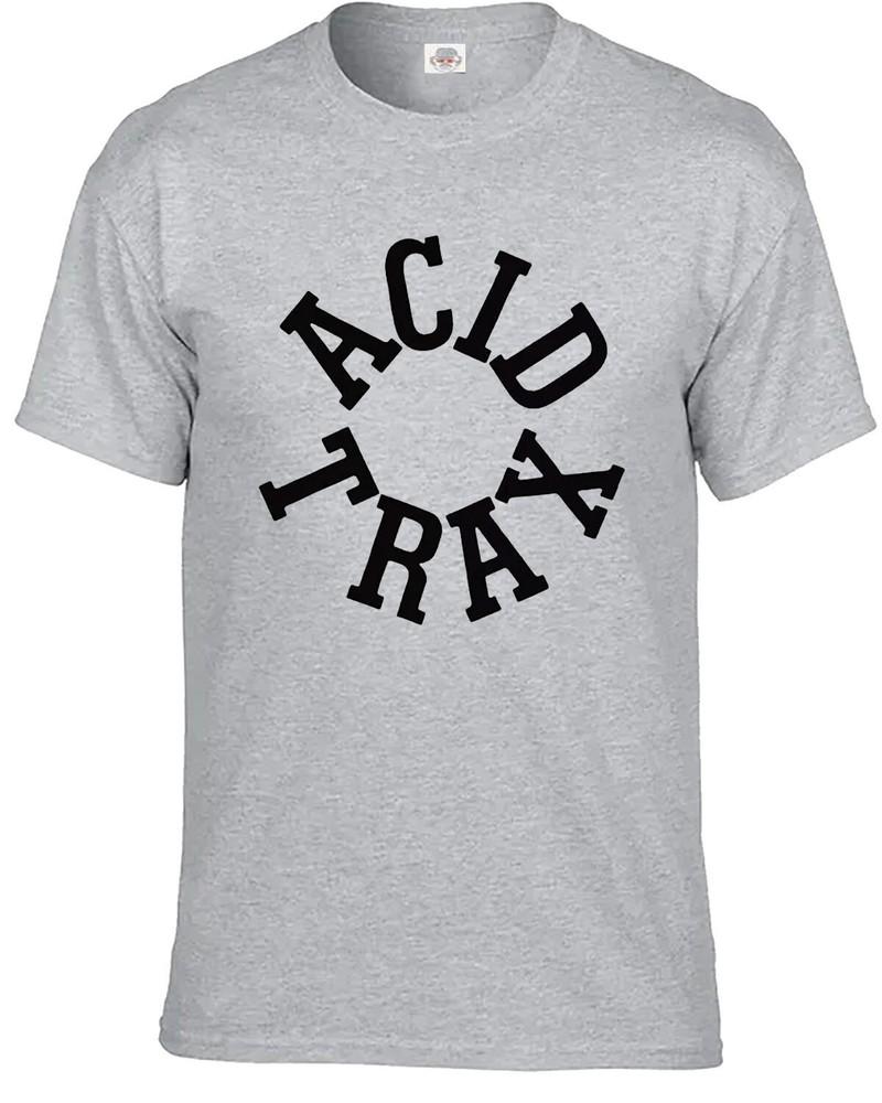 Acid trax tshirt mens funny acid house chicago dj pierre club rave tee top