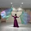 Multicolor Belly Dance Accessories Props Scalable Rods Colorful Scarves Flag Semi-circular Flags