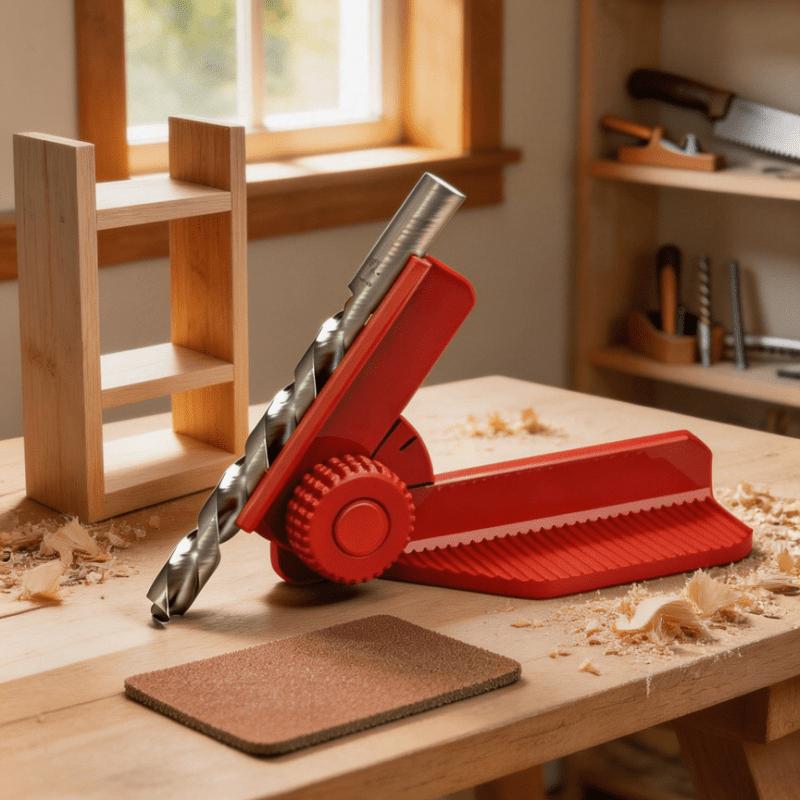 Регулируемая направляющая для сверления под 5 углами, Точное позиционирование под 0°, 30°, 45°, 60° и 90°, Совместима с короткими/длинными сверлами