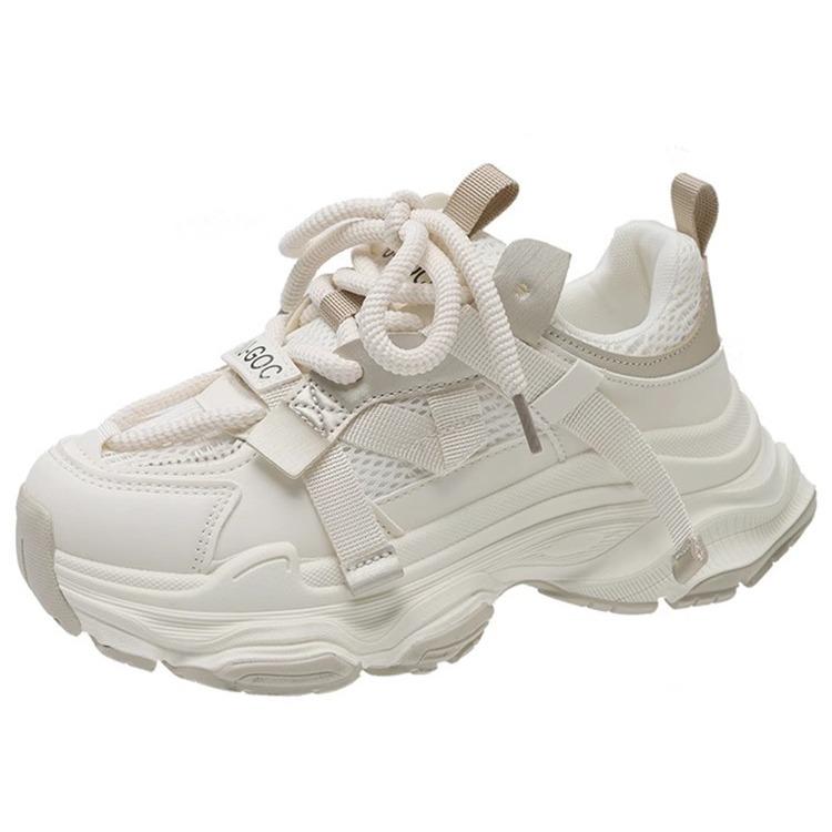 Fried Street Dad Shoes женские 2025 новые кроссовки на толстой подошве, увеличивающие рост ноги маленькие универсальные повседневные кроссовки студенческие легкие женские туфли