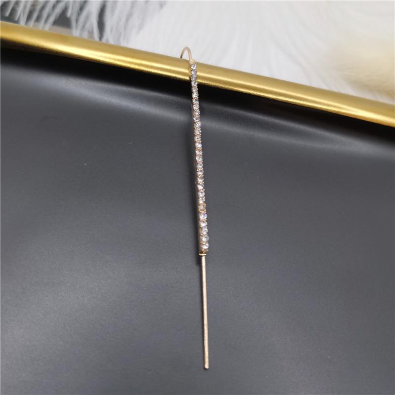 Модный пирсинг из циркония с клипсой для ушной раковины и диагональным дизайном ушной косточки для женщин