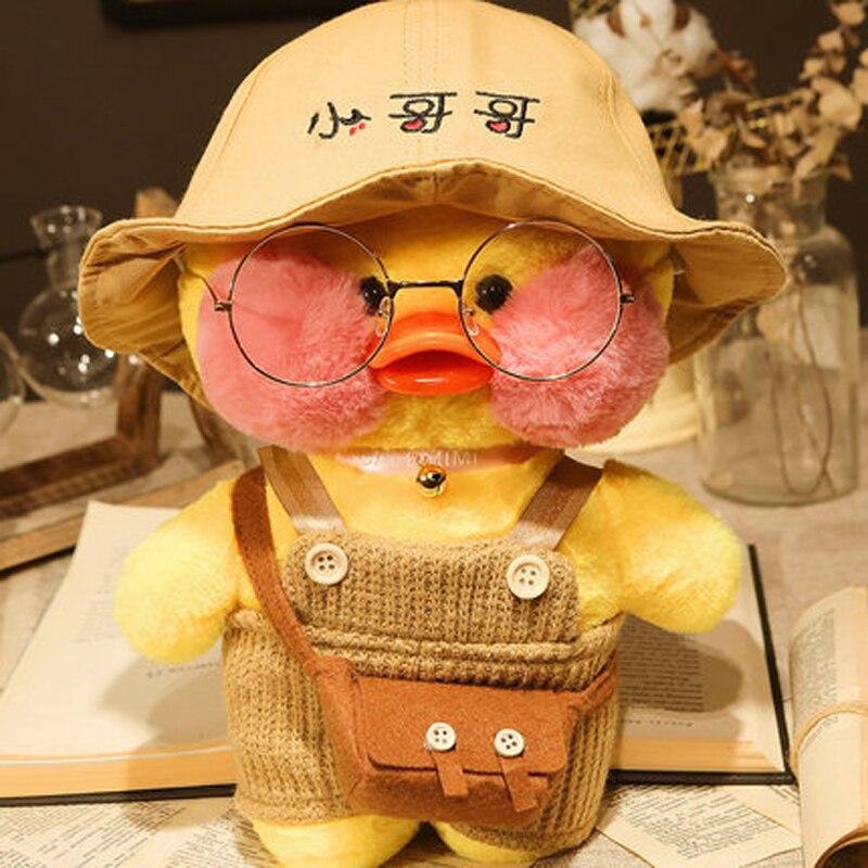 30cm Cute Plushie Lalafanfan Yellow Duck Stuffed Animals Soft Plush Toys For Girls Kids Kawaii Doll Birthday Christmas Gift