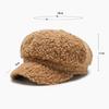 Женский берет из овечьей шерсти, зимняя винтажная кепка, женская повседневная шляпа-тыква, плоские береты, кепка с козырьком в стиле «Острые козырьки», EMA