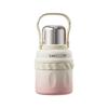 Large Capacity Vacuum Insulated Stainless Steel Water Bottle Women 800-1500ml Triple-Lid Design Portable Travel Cup