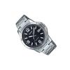 Casio Стандартная серия, водостойкость, кварцевый механизм, стальной ремешок, японские и корейские часы, мужские часы, черный MTP-V004D-1B2