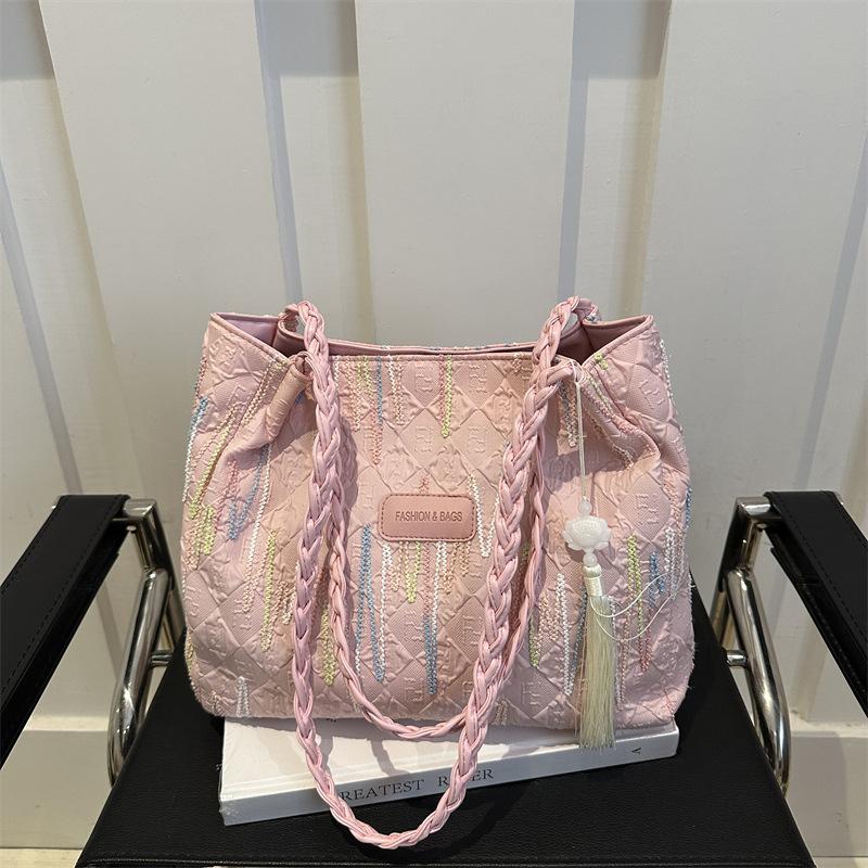 Niche Simple сумка через плечо для женщин на лето новая модная повседневная сумка-тоут большой вместимости сумка для поездок на работу и обратно