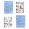 DIY Filler Japanese Word Parts Silicone Epoxy Mold DIY Keychain Cuisine Crafting Mold for Valentines Gift