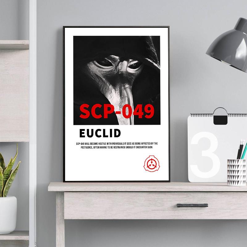 Винтажный SCP Foundation 035 049 096 сверхъестественные постеры с аномальными явлениями, холст, картина, настенная живопись для гостиной, домашний декор